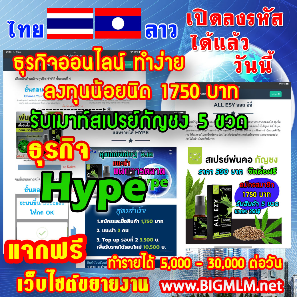 ALL ESY ออล อีซี่ เมาท์สเปรย์กัญชง